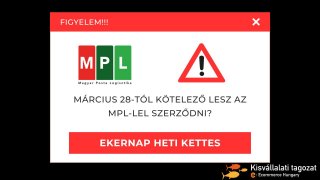 **ÚJ** #105 Kötelező lesz az MPL-lel szerződni?